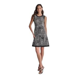 DKNY Women's Colorblocked Sleeveless‎ Fit & Flare Dress Sizes: 0P, 8P